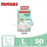 Huggies AirSoft Tape L50 x 1 Super Jumbo Pack