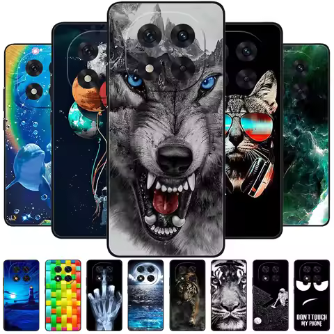 For Poco X7 5G Case POCOX7 Cover Animals Wolf Lions Printed Soft Silicone TPU Coques for Xiaomi Poco
