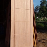 BIG SALE 2 daun pintu tanpa kusen bahan kayu kamper samarinda oven uk