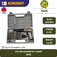 ATS AIR HAMMER KIT 150MM.4500BPM.90PSI.1.1KG 1060K