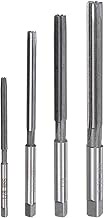 QUARKZMAN 4pcs Hand Reamer Set 1/8" 3/16" 1/4" 5/16" H7 Alloy Steel Reamer Bit Steel Cutting Tool fo