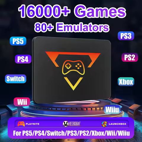1TB Retro Gaming SSD Video Game Console with 16191 Retro&AAA&3D Game & 80+Emulator for PS5/Switch/Xb