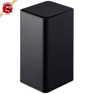 Yamazaki Roll-Type Wet Tissue Case - Black, Approx. W8 x D9 x H17cm, Tower Series, Airtight Moisture