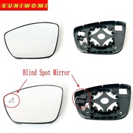 Heated Wing Car Mirror Glass with Blind Spot Warning for CITROEN C3 III (2016-2022) DS3(2019-2022) D