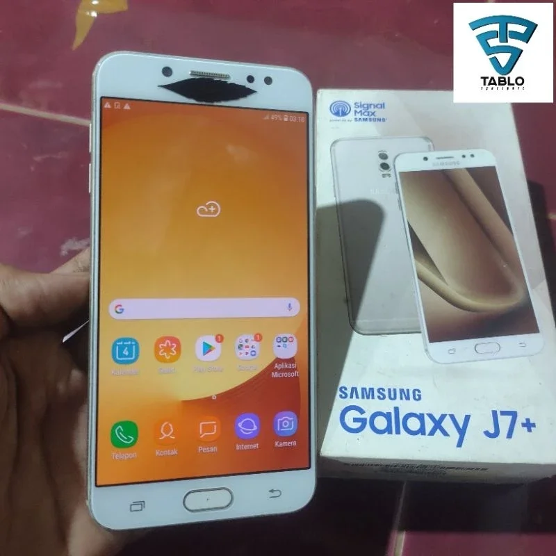 Samsung J7+ J7 plus 4/32gb  second normal bergaransi