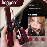 lipstick lip gloss Haggard Double-Headed Lip Gloss Matte Matte Pure Powder Cream Nude Color Lip Glos