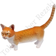 Patung Kucing Munchkin Cat Papercraft Puzzle 3D Paper Craft Mainan