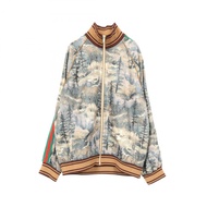 GUCCI GUCCI × THE NORTH FACE 森林印花雪莉系列其他外套 聚酯纖維/棉 棕色 多色 二手 男款