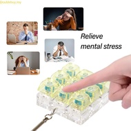 Doublebuy 9 Key Keyboard Clicks Toy Keychain Multifunctional Stress Relief Keycaps