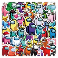 Bandai | 55pcs Cartoon Among Us Creative Decoration Stationery Water Cup Notebook Waterproof Sticker