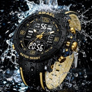 SMAEL 8140 Sport Watch for Men Dual Display Waterproof Quartz Wristwatch with Alarm Night Light