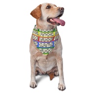 Personalized 90 Ball Bingo Paper Game Pet Triangle Bibs Dogs Cats Scarf Neck Decor Polyester Pet Ban