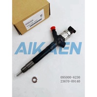 095000-6230  23670-09140  NEW High quality Common Rail Fuel Injector fit For 2.2 2AD-FTV 23670-0R020
