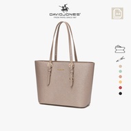 DavidJones Women's Large PU Leather Tote  Bag
