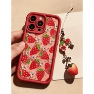 Strawberry Phone Case For Motorola Moto G86 G56 G14 G06 E14 G05 G34 G75 GPlay 2025 E13 E40 E32 Brace