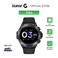 iGear Tera Smart Watch For Your Fitness - Black [Free Strap] IGTE02