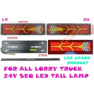 J101S13 HINO NISSAN FUSO ISUZU LORRY  24V SEQ LED TAIL LAMP LAMPU BELAKANG , LORRY ACCESSORIES