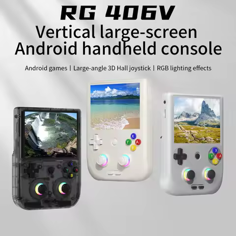 RG 406v Handheld Game Console 4" IPS Touch Screen Android13 5500mAh Battery RG406V Retro Video Game 