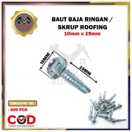 Baut Skrup Roofing Ruping Baja Ringan Driling Screw Sekrup Paku Rivet Self Canal C
