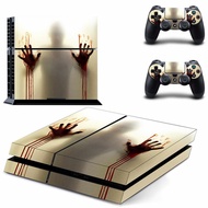 New style The Walking Dead Blood PS4 Stickers Decals Cover For PlayStation 4 PS4 Console and Controller Skins Vinyl new design