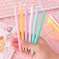 0.5mm GEL BLACK INK PEN Student Office Dakwat Hitam Basah Pens Retractable Tekan Water 0.5 Freegiftt