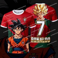 2026 New Arrival Dragon Ball Z Goku Special Edition Ronaldo No. 7 Football Jersey Portugal Men's Foo