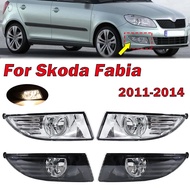 Car Accessories For Skoda Fabia MK2 5J 2011 2012 2013 2014 Front Bumper Fog Light Signal Lamp With B