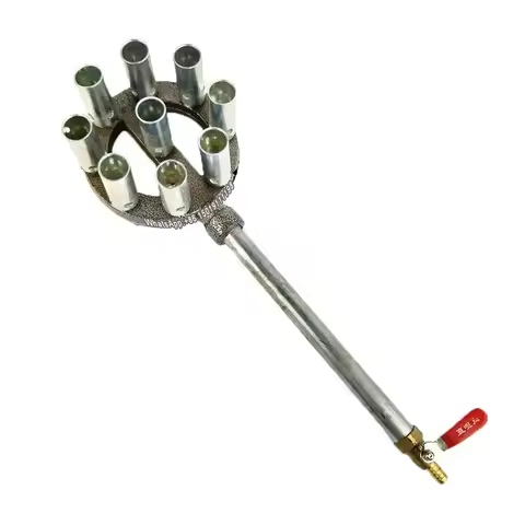 9 hole household gas stove,portable burner,desktop outdoor gas stove,high pressure fire burner,pan b