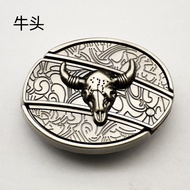5.4-Men's Belt Buckle Small Aviation Belt Buckle Punk Unique Buckle Running Rivers Lake