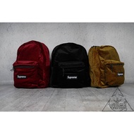 [HYDRA] Supreme 25FW Velvet Backpack Leopard Print Badge School Bag [SUP883]