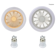 【CH*】 2-in-1 Fan Lamp E27 LED Light 30W with B22 to E27 Adapter for Office Home Canopy
