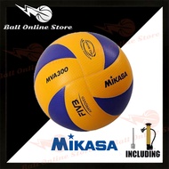 MIKASA เทรนนิ่งฮาร์ดแถว MVA300 หนัง pu soft เบอร์ 5 ลูกมีปั้ม