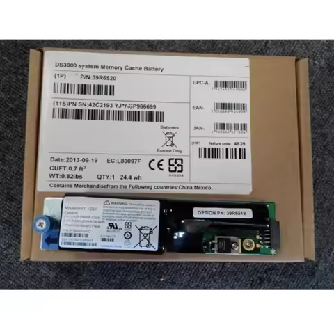 39R6520 39R6519 42C2193 42C2194 39R6521 BAT‑1S3P P16083‑03‑C 7.2V 3400mAh 24.4Wh Li‑ion Cache Backup