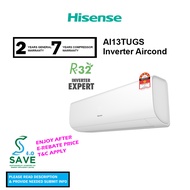 (SAVE 4.0) Hisense Aircond 1.5HP Inverter 5 Stars R32 Air Conditioner AI13TUGS TUGS