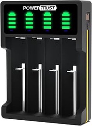 LED 4-Slots Universal Battery Charger for 18650 26650 22650 21700 20700 18500 18350 17670 17500 1634