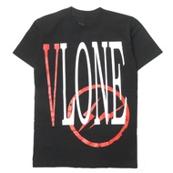เสื้อยืด VLONE x FRAGMENT DESIGN รุ่น Staple ไซส์ M สีดำ แขนสั้น มีโลโก้ A$AP Bali สภาพมือสอง [VLONE