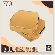 8-sided Pizza Box 21x21x5 cm PIZZA CARDBOARD/ PIZZA BOX/ PIZZA BOX/ PIZZA PACKAGING/