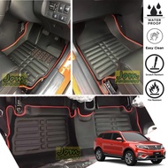 Proton X70 (2018 - Present) Exclusive 5D Car Floor Mat / Carpet [Red Line]