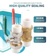 PPR Ball Valve Socket Live Connect Heat Fusion Plumbing Fitting 20/25/32/40/50mm DN20 DN25 DN32 DN40