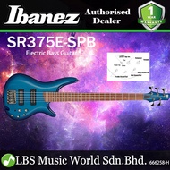 Ibanez SR375E 5 String Electric Bass Guitar Solid Maple Body - Sapphire Blue (SR375E SPB)