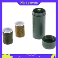 Nine percent ชุดจักรเย็บผ้าสำหรับเดินทางขนาดเล็ก1ชิ้นเคสทรงกระบอกพร้อมกล่องเย็บปักงานฝีมือ