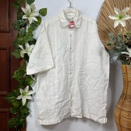 KEMEJA Nail Man XXL White Shirt