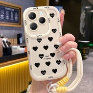 Casing hp for Infinix Hot 40 4G Hot 40 Pro 4G Case Love Pattern HP Case Silicone Softcase Personaliz