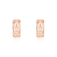 SK Jewellery Tricia 14K Rose Gold Huggie Hoop Earrings