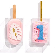 24Pcs Packaging Rice Flower Box Perforated Cake Lollipop Box Candy Box Party Gift (3.5 Inches x 2.4 