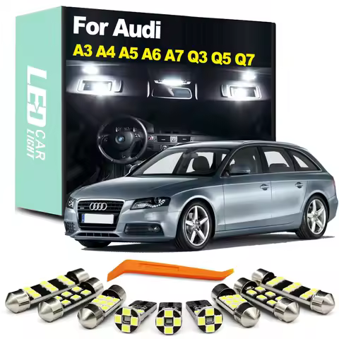 Canbus Vehicle Bulb LED Interior Light Kit For Audi A3 8L 8P 8V A4 B5 B6 B7 B8 A5 A6 C5 C6 C7 A7 Q3 