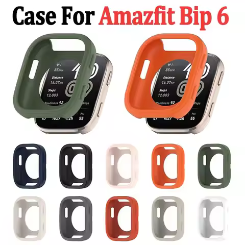 For Amazfit Bip6 Smartwatch Case-Soft Silicone Protective Cover,Anti-Scratch,Lightweight,Compatible 