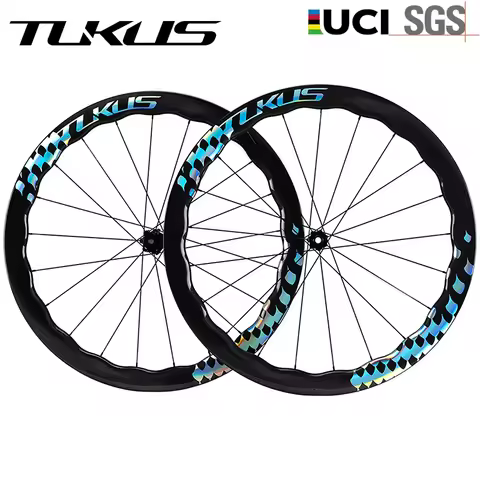 Tukus Carbon Wheelset Disc Wheels 700c Bicycle Wheelset Road Bike Wheelset Disc Brake Wheel For Begi