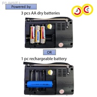 【hot】✘☊FM Radio Mini Portable Rechargeable/Battery Radio Analog Tuning 6 Bands USB/TF Music Player