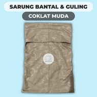 Plain Jumbo Embossed Pillowcase - Pillowcase 50x70, 55x75, 50x80 Embossed Zipper Sarung Bantal